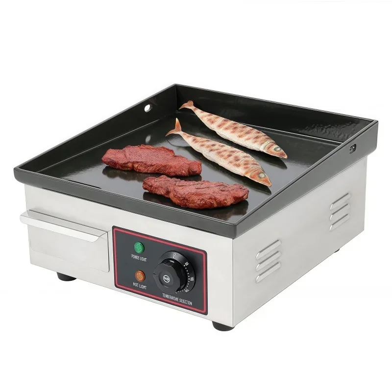 Electric Griddle Flat Top - Commerciële Mini Elektrische Bakplaat 14 
