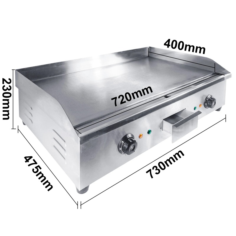 Electric Griddle Flat Top - Nieuw product Commerciële elektrische bakplaat Verstelbare