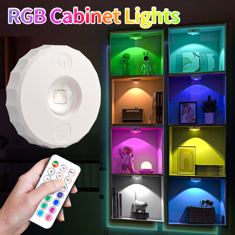 Commercial Kitchen Lighting - LED-kastlamp RGB afstandsbediening Oplaadbaar Draadloos nachtlampje