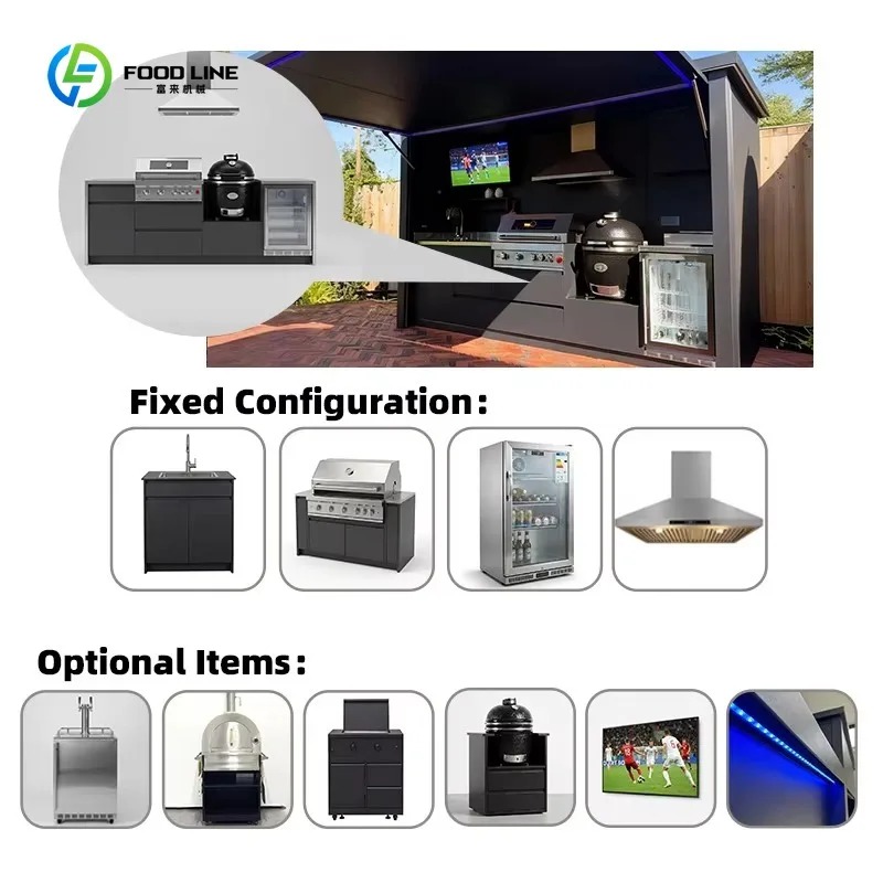Modulaire buitenkeukenpod met  - Commercial Kitchen Grill recensie en prijs