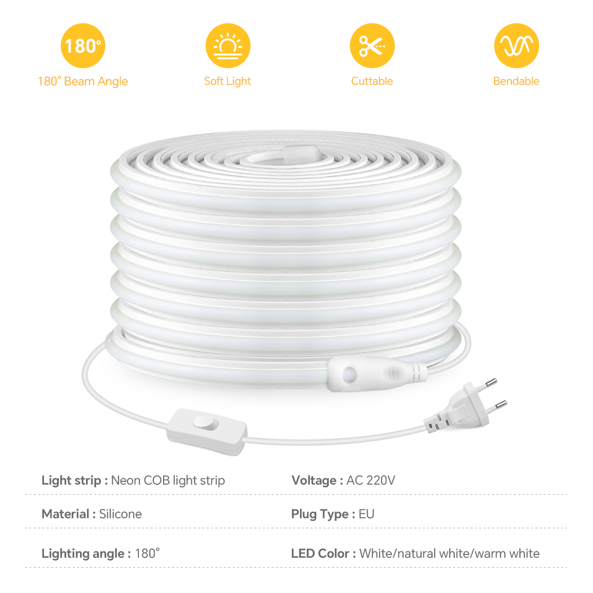 220V COB Led Strip Hoge Dichth - Commercial Kitchen Lighting recensie en prijs