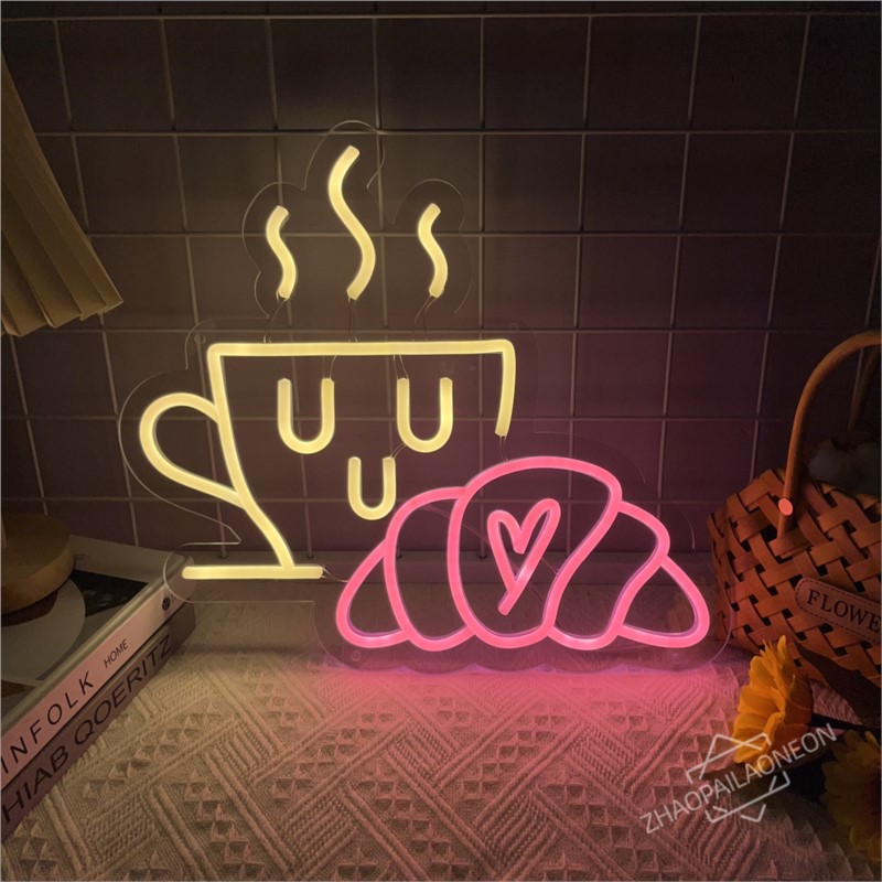 Koffie Brood Neon Sign Croissa - Commercial Kitchen Light recensie en prijs