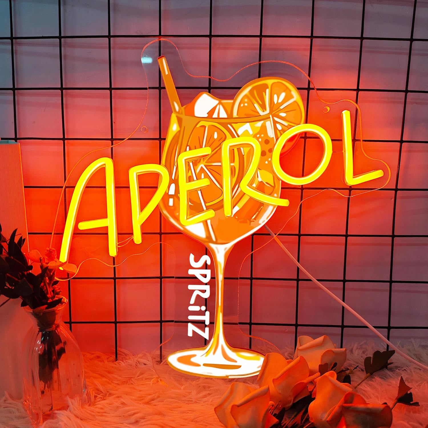 Oranje/Aperol Spritz Neonbord  - Commercial Kitchen Light recensie en prijs