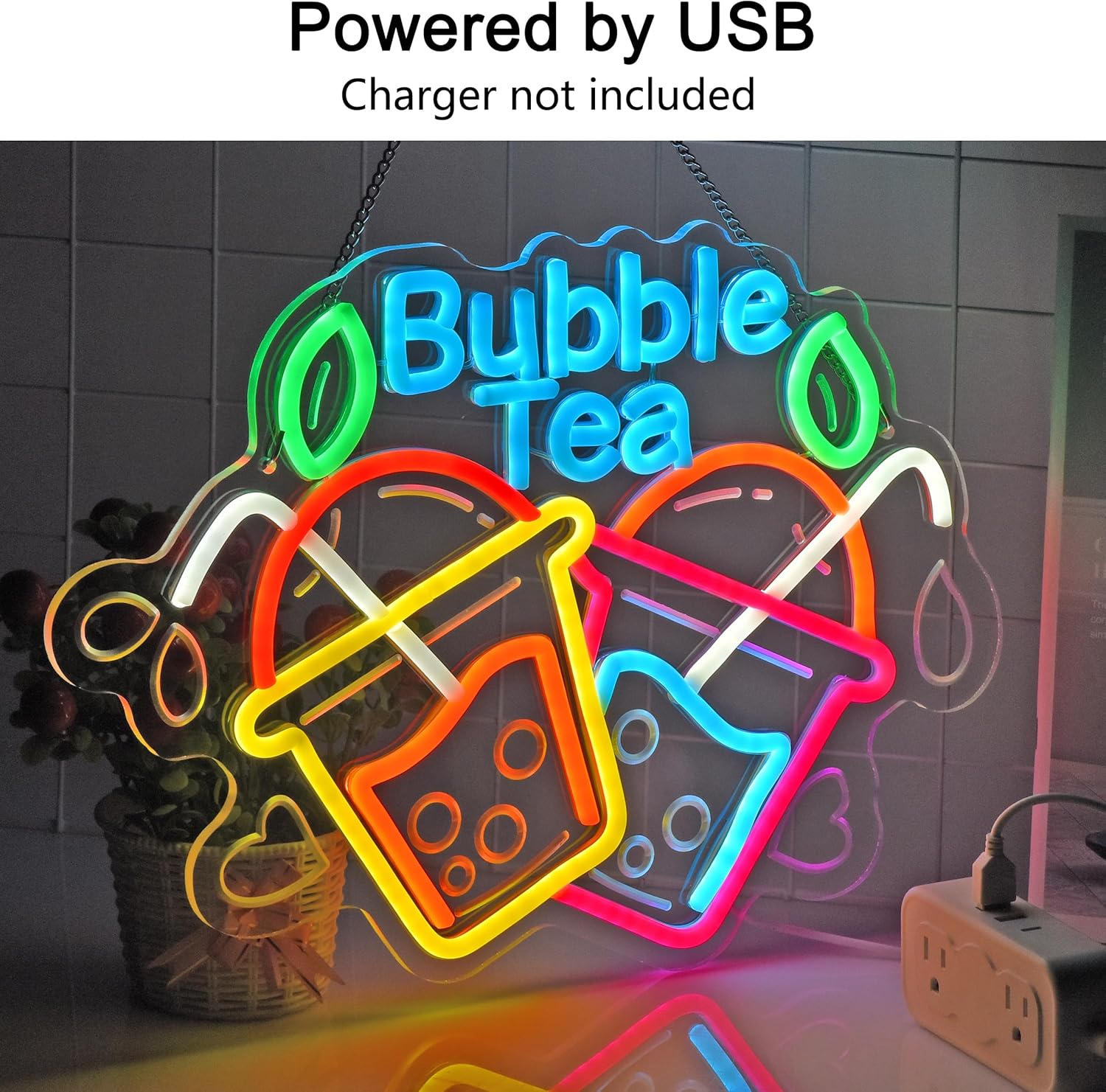 Bubble Tea Neon Sign USB Led L - Commercial Kitchen Light recensie en prijs