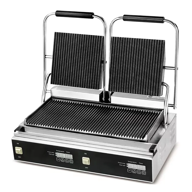 Commerciële dubbele panini con - Commercial Kitchen Grill recensie en prijs