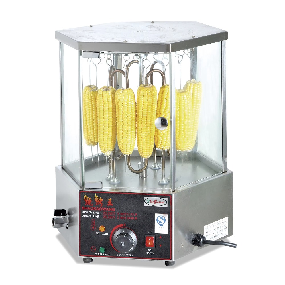 Draaibare maïs- en kebabgrillm - Commercial Kitchen Grill recensie en prijs