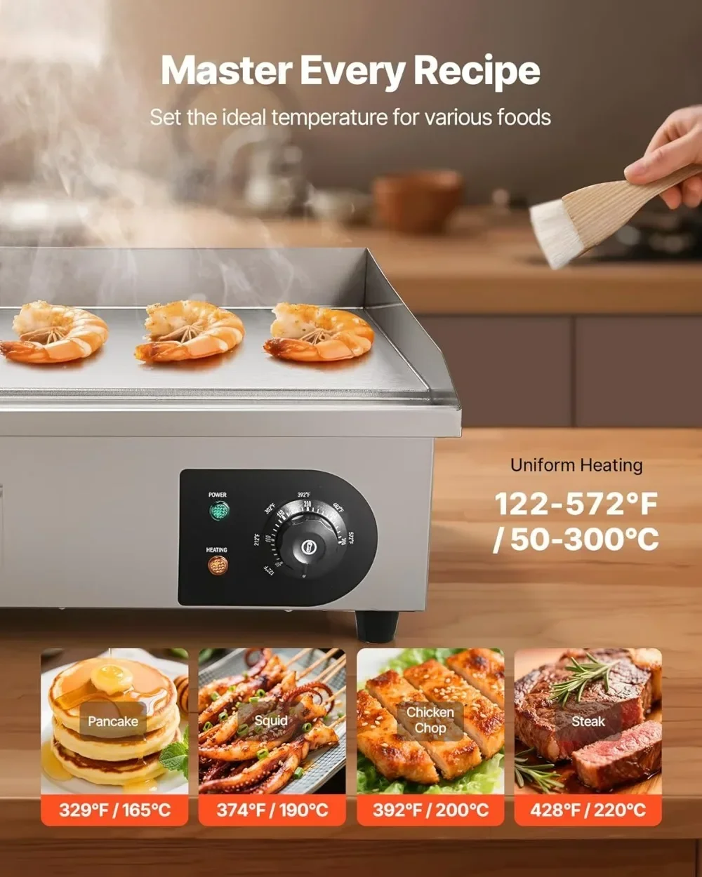 Meestverkochte commerciële ele - Electric Griddle Flat Top recensie en prijs