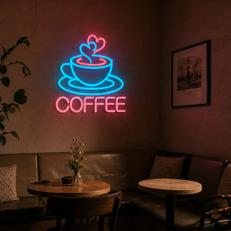 Koffie Neonbord LED Neonlicht  - Commercial Kitchen Light recensie en prijs