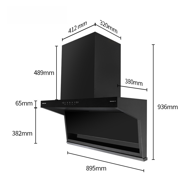 Commerciële wandgemonteerde af - Commercial Kitchen Hood Design recensie en prijs
