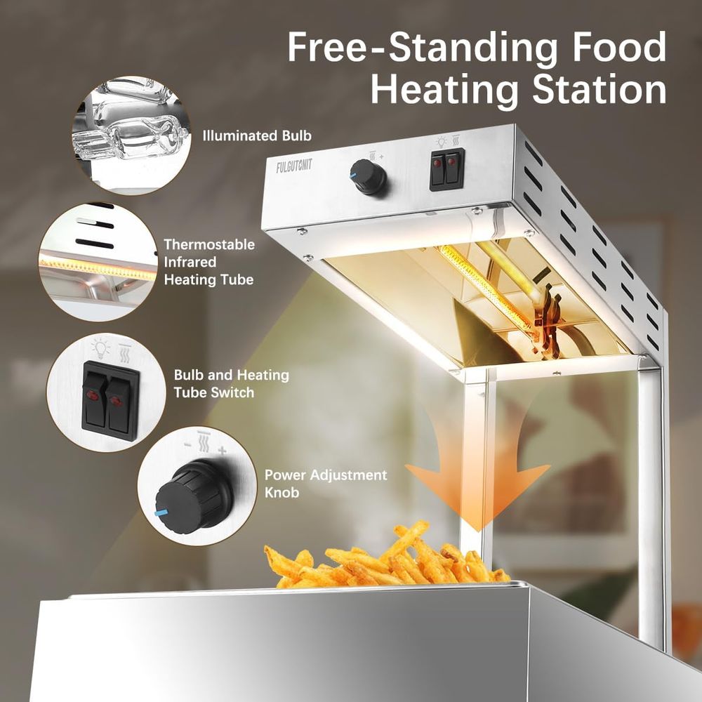 Frietenverwarmer, commerciële  - Commercial Kitchen Lighting recensie en prijs