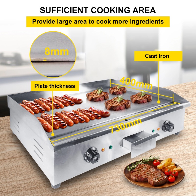 Nieuw product Commerciële elek - Electric Griddle Flat Top recensie en prijs